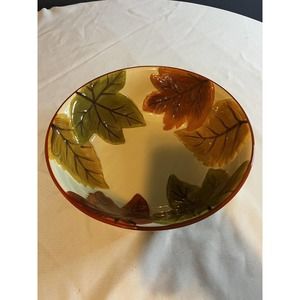 Fresh Decor Plates Floral Leaf Print 10”